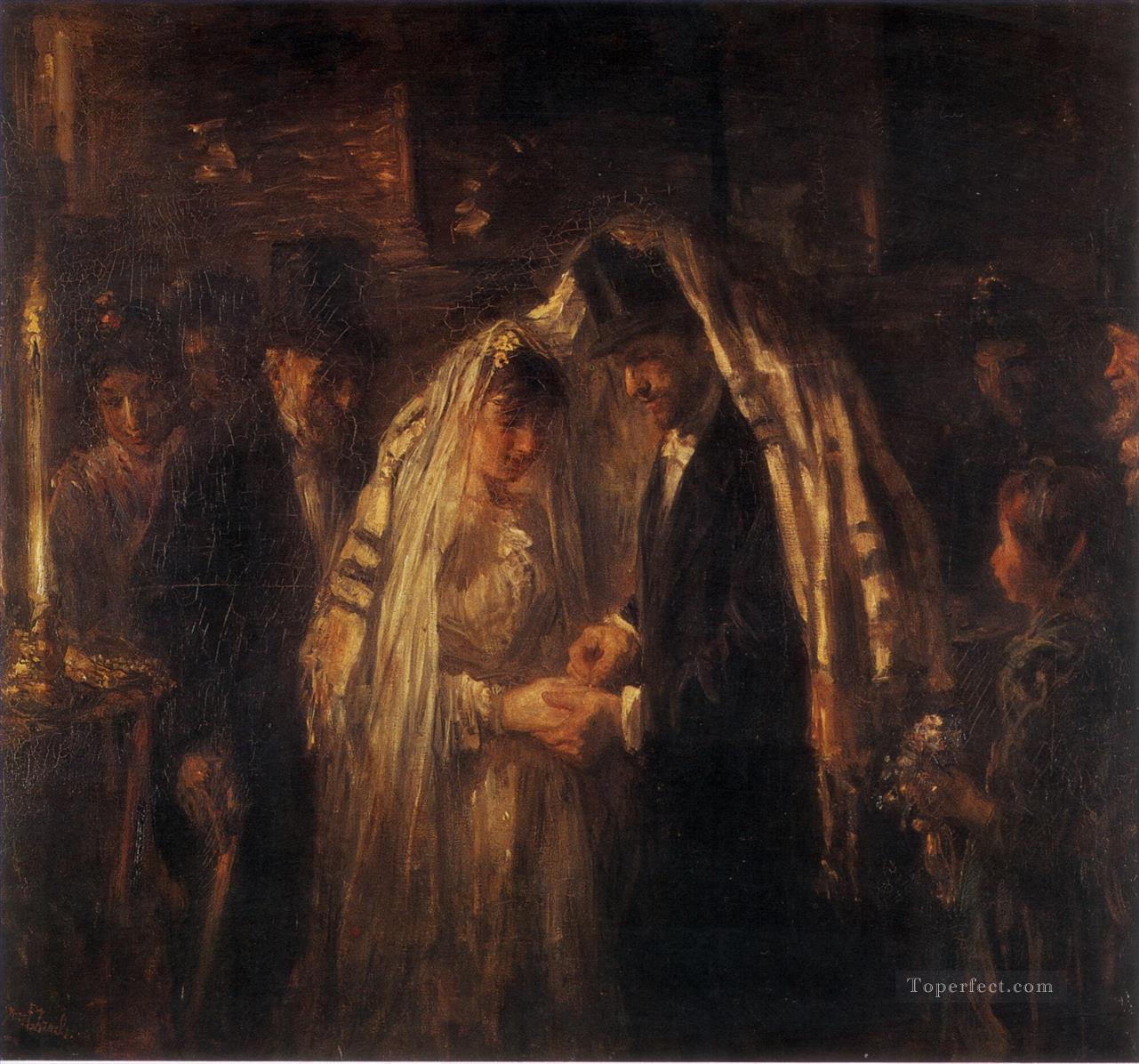 A Jewish Wedding 1903 Jewish Oil Paintings